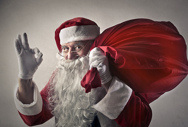 Symbolbild Weihnachtsmann (Quelle: Shutterstock317326859)
